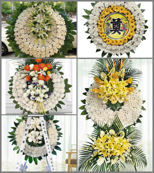 四川成都青白江区龙王镇清洁村花圈速递